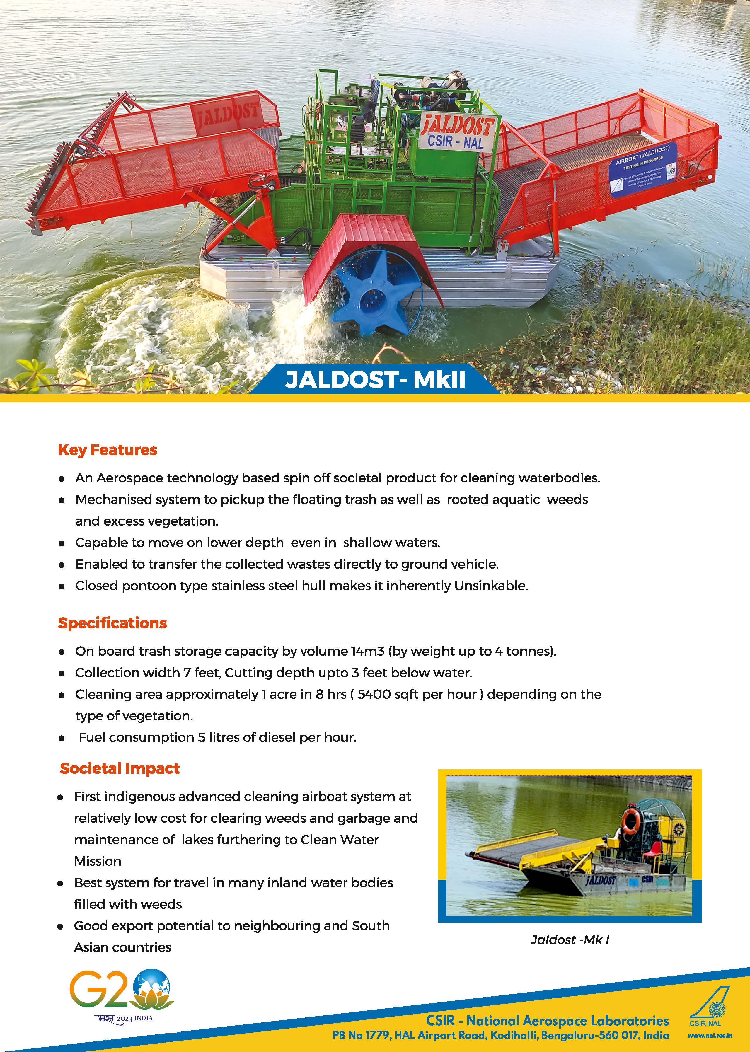 JALDOST MkII CSIR NAL Jaldost mkii csir nal